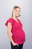 Tehotenské tričko Elena Fuchsia