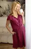 Tehotenská nočná košeľa Linda Burgundy