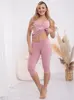 Tehotenské 3/4 legíny pod bruško Formommy Gaja Dust Pink