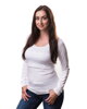Tričko na dojčenie Katka dl. rukáv, biele