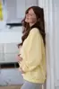 Tehotenská a dojčiaca oversized mikina Milk It Easy Yellow
