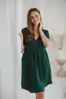 Nočná košeľa na dojčenie Aurora Bottle Green