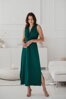 Tehotenské maxi šaty na dojčenie Loop Maxi Dress Bottle Green
