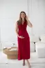 Tehotenské maxi šaty na dojčenie Loop Maxi Dress Burgundy