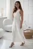 Tehotenské maxi šaty na dojčenie Loop Maxi Dress Cream