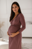 Tehotenské šaty Loop Dress 7/8 Rose Brown