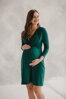 Tehotenské šaty na dojčenie Loop Dress 7/8 Bottle Green