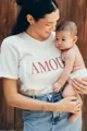 Tričko na dojčenie Amour White