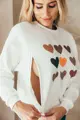 Mikina na dojčenie Hearts