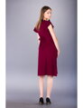 Tehotenské elegantné šaty Luna Burgundy