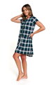 Nočná košeľa na dojčenie 9444 Lina Checkered Emerald
