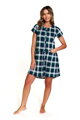 Nočná košeľa na dojčenie 9444 Lina Checkered Emerald