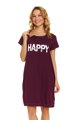 Nočná košeľa na dojčenie 9504 Happy Burgundy