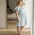 Materská nočná košeľa Linda Daisy Blue