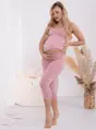 Tehotenské 3/4 legíny pod bruško Formommy Gaja Dust Pink