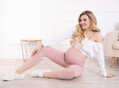 Tehotenské 3/4 legíny Formommy Dust Pink