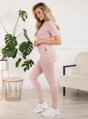 Tehotenské dlhé legíny pod bruško Formommy Gaja Dust Pink