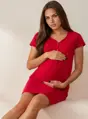 Materská nočná košeľa Lisa Burgundy