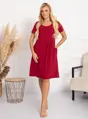 Materská nočná košeľa Laura Burgundy