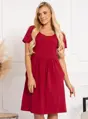 Materská nočná košeľa Laura Burgundy