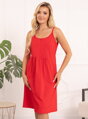 Nočná košeľa na dojčenie na ramienka Merry Red