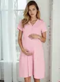 Tehotenská nočná košeľa Mili Dust Pink