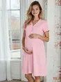 Tehotenská nočná košeľa Mili Dust Pink
