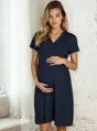 Tehotenská nočná košeľa Mili Navy