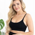 Bavlnená materská podprsenka Agnes Black