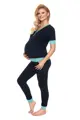 Tehotenské a materské pyžamo PeeKaBoo Navy