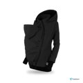 Tehotenská softshellová bunda Everest 3v1 na nosenie detí, Black