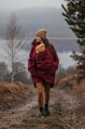 Tehotenská softshellová parka/ kabát 5v1 na nosenie detí, Burgundy