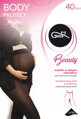 Tehotenské pančuchy Gatta Body Protect Microfibre 40 den, Nero