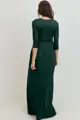 Tehotenské maxi šaty na dojčenie s 3/4 rukávom Natalie Green