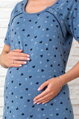 Tehotenská nočná košeľa 21303 Blue Hearts