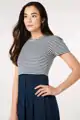 Tehotenské a dojčiace šaty z organickej bavlny Navy/ Stripes