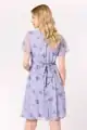 Šifónové tehotenské a dojčiace šaty Flower print Blue