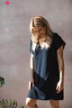 Bambusová nočná košeľa na dojčenie Moon Navy Blue