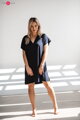 Bambusová nočná košeľa na dojčenie Moon Navy Blue
