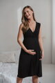 Bambusová nočná košeľa na dojčenie Star Light Black