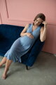 Bambusová nočná košeľa na dojčenie Star Light Blue