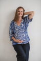Tehotenská a dojčiaca blúzka Bahama Mama print Azul