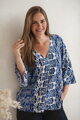 Tehotenská a dojčiaca blúzka Bahama Mama print Azul