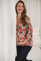 Tehotenská a dojčiaca blúzka Bahama Mama Print Boho