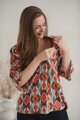 Tehotenská a dojčiaca blúzka Bahama Mama Print Boho