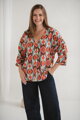 Tehotenská a dojčiaca blúzka Bahama Mama Print Boho
