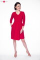 Šaty tehotenské a na dojčenie, 7/8 rukáv, Carry Red Dress