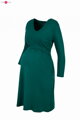 Šaty tehotenské a na dojčenie, 7/8 rukáv, Carry Bottle Green Dress