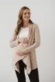 Tehotenský zavinovací kardigán Beige
