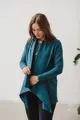 Tehotenský zavinovací kardigán Emerald